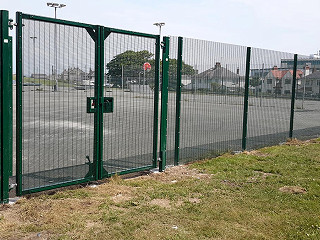 Mesh Fencing for a Tennis Court