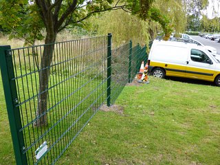 North Wales Police Headquarters: Mesh Perimeter Fencing