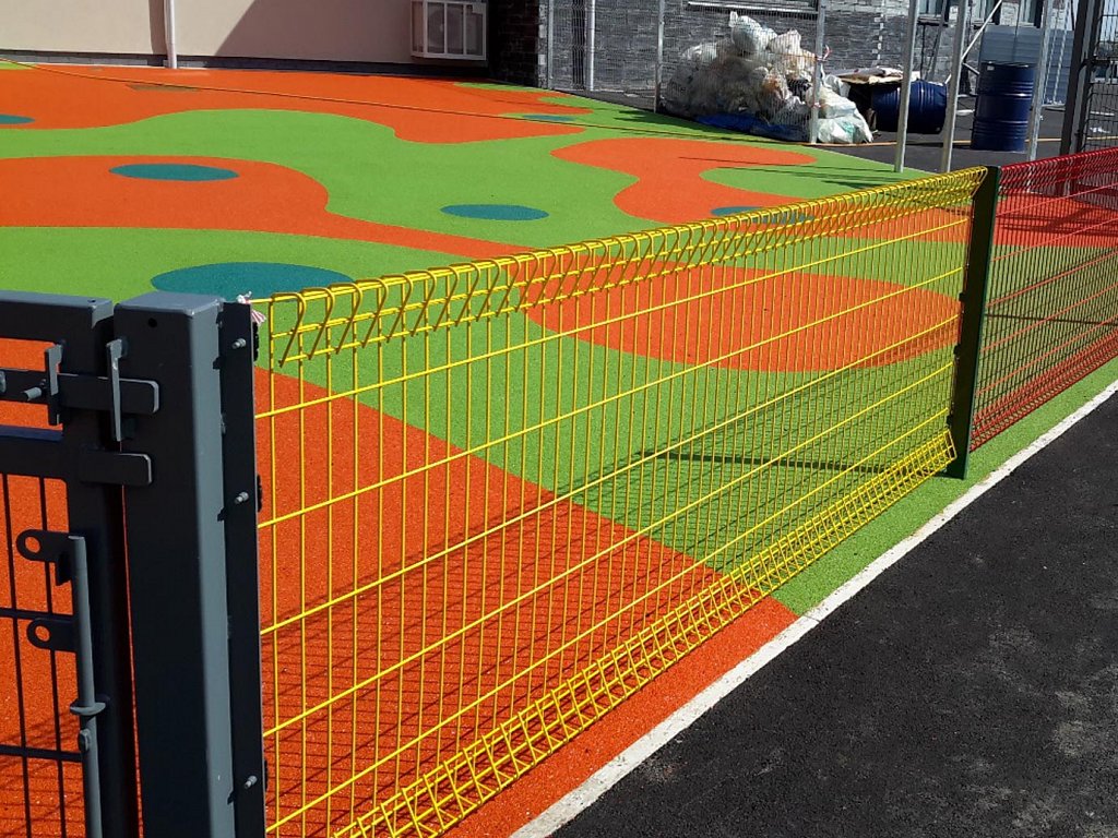 a dash of colour to a school playground