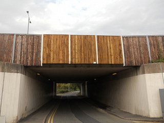 Glan Y Wern Overbridge: Timber Acoustic Panels