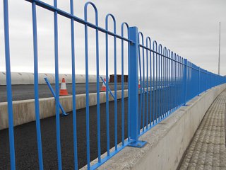West Rhyl Coastal Defence: Bow Top Fencing